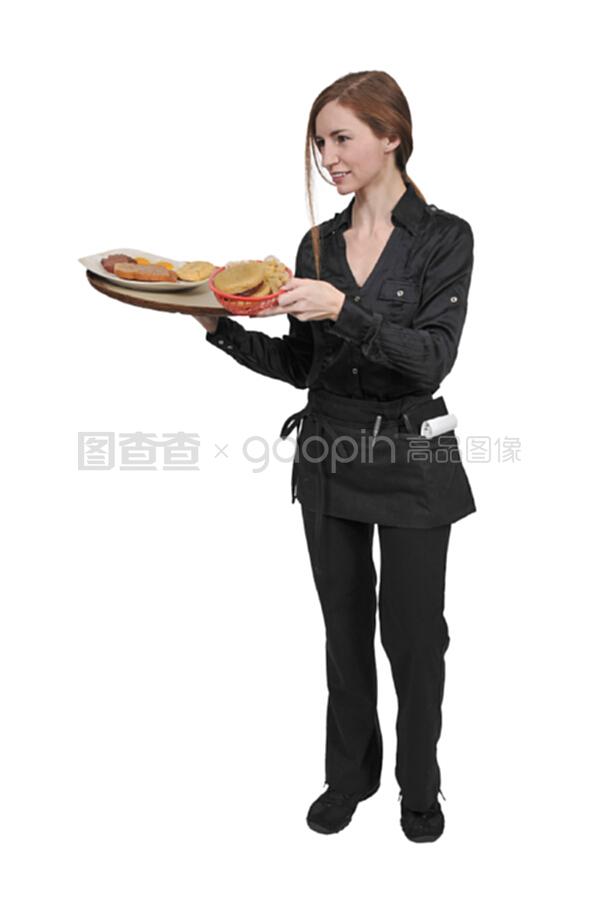 女服務(wù)員與女服務(wù)員 正餐服務(wù)中的專業(yè)角色